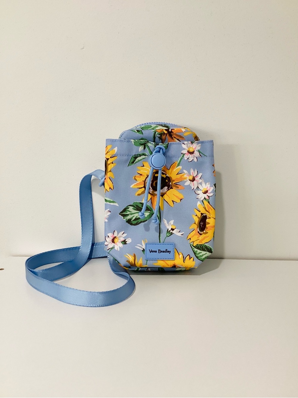 Vera Bradley Water Bottle Crossbody~ Sunflower Sky
